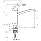 Смеситель Hansgrohe Focus E 31780000 для кухни