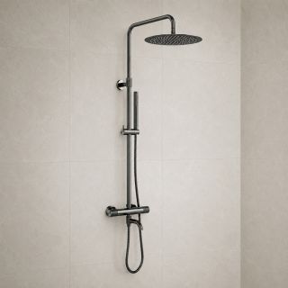 Душевая стойка WasserKRAFT Muritz Thermo 98101.116.137GR с термостатическим смесителем графит