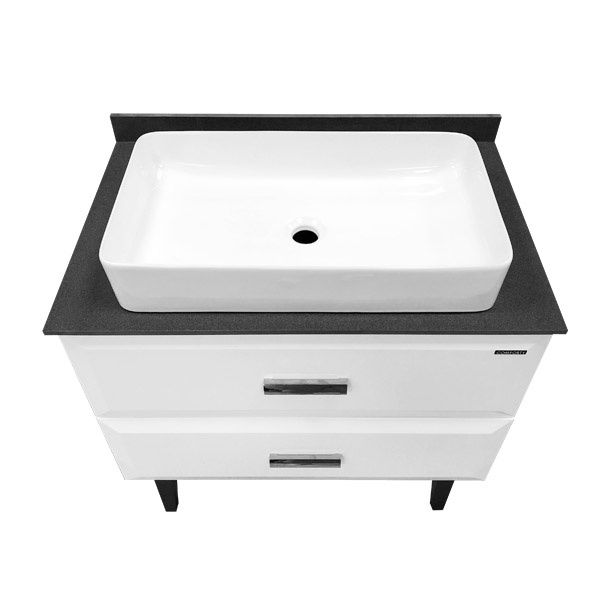Тумба-умывальник COMFORTY Империя 80 с графитовой столешницей c раковиной Comforty 78189 ,00-00014817