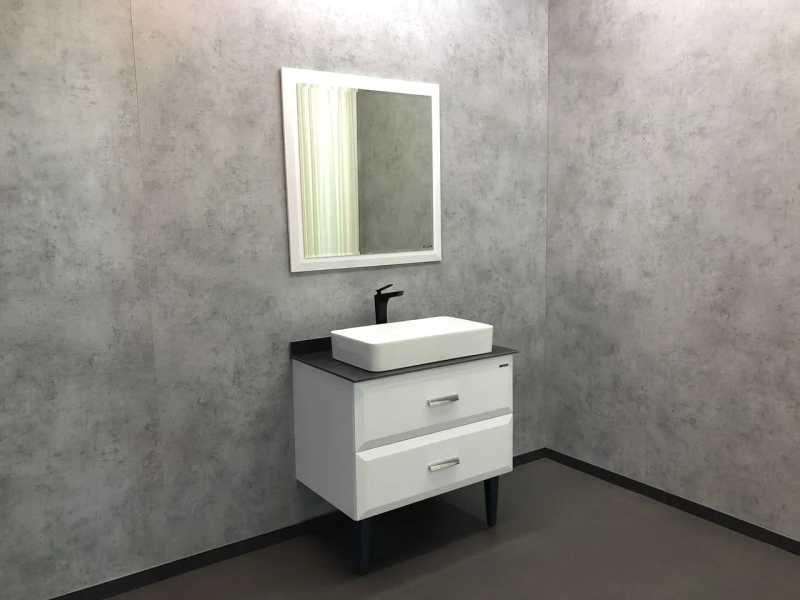Тумба-умывальник COMFORTY Империя 80 с графитовой столешницей c раковиной Comforty 78189 ,00-00014817