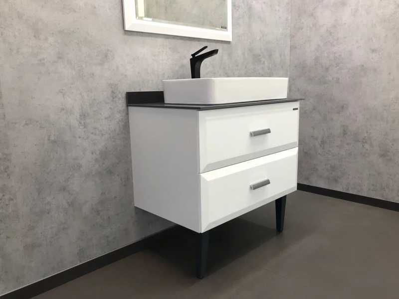 Тумба-умывальник COMFORTY Империя 80 с графитовой столешницей c раковиной Comforty 78189 ,00-00014817