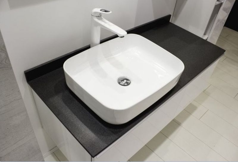 Тумба COMFORTY Милан-120 00-00014697, с графитовой столешницей с раковиной Comforty 78189