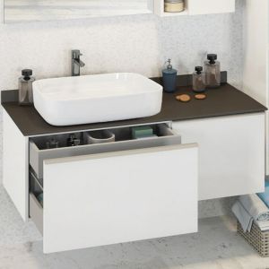 Тумба COMFORTY Милан-120 00-00014697, с графитовой столешницей с раковиной Comforty 78189