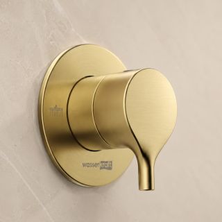 Переключатель на 2 выхода WasserKRAFT Rhein 99DVR2BG золото матовое
