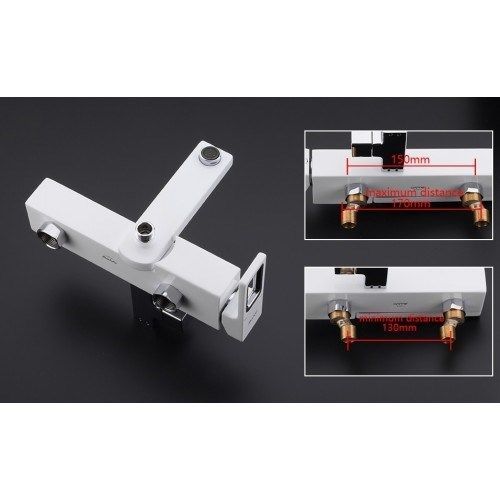 Душевая стойка Gappo G2417-8 белый/хром Душевая стойка Gappo G2417-8 белый/хром