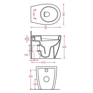 Унитаз Artceram STEP STV002 01 00 белый Унитаз Artceram STEP STV002 01 00 белый