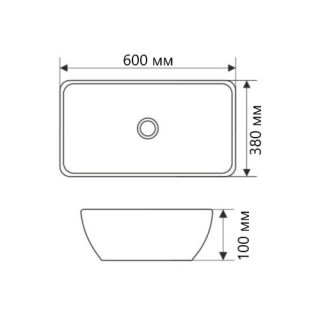 Раковина Velvex PULSUS rkPUL.100-81, белый Раковина Velvex PULSUS rkPUL.100-81, белый