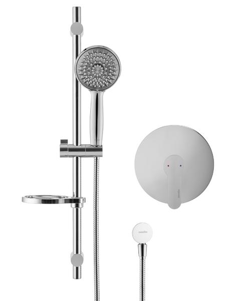 Душевой комплект Swedbe Platta 5528G1 хром/серый