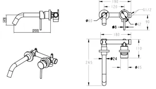 Смеситель для раковины Filarete Roun FL4020NK никель