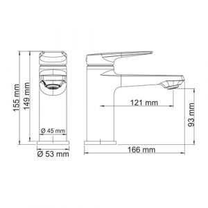 Wasserkraft Lopau 3203 Смеситель для раковины