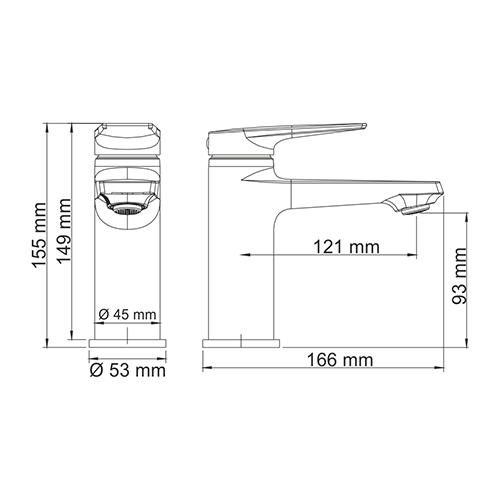 Wasserkraft Lopau 3203 Смеситель для раковины