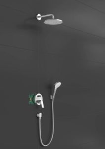 Душевой комплект Hansgrohe Crometta E 240 1jet с однорычажным смесителем 27958000