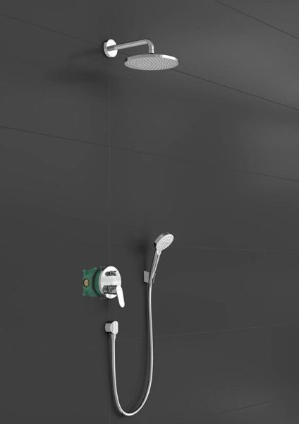 Душевой комплект Hansgrohe Crometta E 240 1jet с однорычажным смесителем 27958000