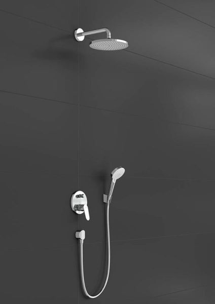 Душевой комплект Hansgrohe Crometta E 240 1jet с однорычажным смесителем 27958000