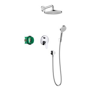 Душевой комплект Hansgrohe Crometta E 240 1jet с однорычажным смесителем 27958000