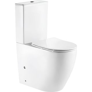 Унитаз CeramaLux 1289A с бачком и сиденьем Микролифт Унитаз CeramaLux 1289A с бачком и сиденьем Микролифт