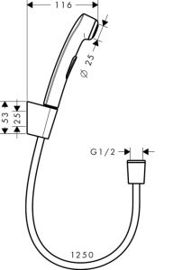 Гигиенический душ Hansgrohe 32129000