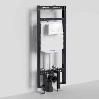 Система инсталляции для унитазов WasserKRAFT Dinkel 58TLT.010.ME.WH01 с кнопкой смыва