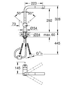 Смеситель для кухни Grohe Minta 32168000 хром