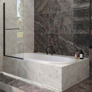 Шторка на ванну Veconi Palau PL-79B, 900x1500, хром, стекло прозрачное Шторка на ванну Veconi Palau PL-79B, 900x1500, хром, стекло прозрачное
