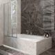 Шторка на ванну Veconi Palau PL-73L, 1200x1500, хром, стекло прозрачное Шторка на ванну Veconi Palau PL-73L, 1200x1500, хром, стекло прозрачное