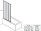 Шторка на ванну Veconi Palau PL-73L, 1200x1500, хром, стекло прозрачное Шторка на ванну Veconi Palau PL-73L, 1200x1500, хром, стекло прозрачное
