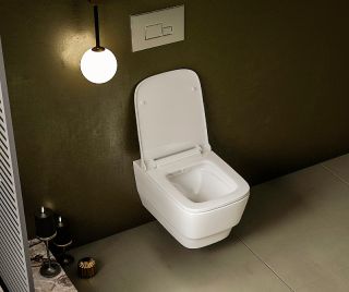 Подвесной унитаз Boheme Bello 971-W безободковый белый глянец Подвесной унитаз Boheme Bello 971-W безободковый белый глянец