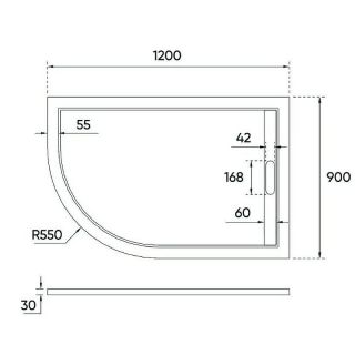 Душевой поддон из искусственного камня Veconi Tezeo 120x90 R TZ06R-12090A-01-19C3 Белый Душевой поддон из искусственного камня Veconi Tezeo 120x90 R TZ06R-12090A-01-19C3 Белый