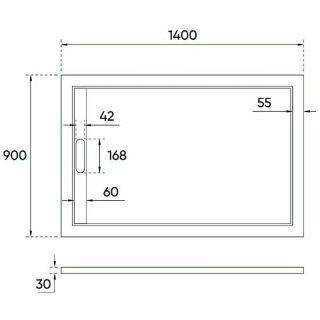 Душевой поддон из искусственного камня Veconi Tezeo 140x90 TZ07-14090PR-01-19C3 Белый Душевой поддон из искусственного камня Veconi Tezeo 140x90 TZ07-14090PR-01-19C3 Белый