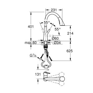 Смеситель для кухни Grohe Zedra 32294002 хром