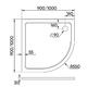 Душевой поддон из искусственного камня Veconi Tezeo 100x100 TZ10-100PL-01-19C3 Белый