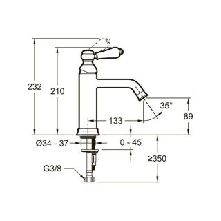 Смеситель для раковины Jacob Delafon  Louise E24360-BCN
