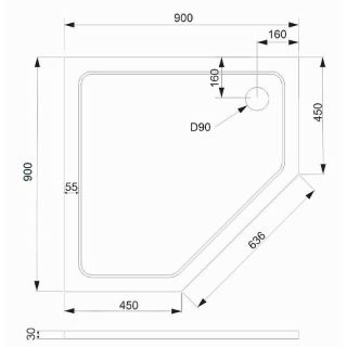 Душевой поддон из искусственного камня Veconi Tezeo 90x90 TZ12-90T-01-19C3 Белый Душевой поддон из искусственного камня Veconi Tezeo 90x90 TZ12-90T-01-19C3 Белый