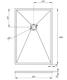 Душевой поддон из искусственного камня Veconi Tezeo 100x80 TZW21-108-R1 Белый