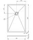 Душевой поддон из искусственного камня Veconi Tezeo 120x80 TZW21-128-R1 Белый