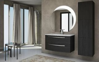 Тумба под раковину Cezares Comfort 54482 100 см тёмно-серое дерево Grigio Scuro