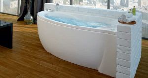 Акриловая ванна Aquatek Бетта BET170-0000009 170х97 см правая с фронтальным экраном и гидромассажем сборно-разборный сварной каркас