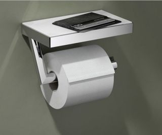 Держатель для туалетной бумаги с полочкой Keuco Reva 12873019000 хром Держатель для туалетной бумаги с полочкой Keuco Reva 12873019000 хром