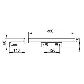 Полочка для душа Keuco Reva 12858370000 черный матовый Полочка для душа Keuco Reva 12858370000 черный матовый
