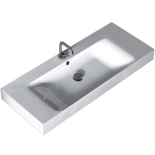 Раковина Kerasan Cento 355001*1 Белая 100 см Раковина Kerasan Cento 355001*1 Белая 100 см