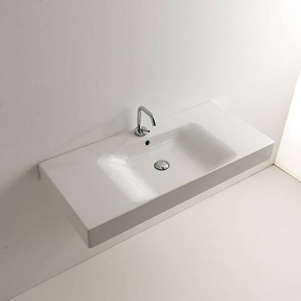 Раковина Kerasan Cento 355001*1 Белая 100 см