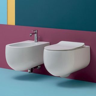 Унитаз Kerasan Flo 311130 подвесной Белый матовый без сиденья Унитаз Kerasan Flo 311130 подвесной Белый матовый без сиденья