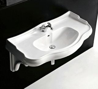 Раковина Kerasan Retro 105001*1 белая 100 см Раковина Kerasan Retro 105001*1 белая 100 см