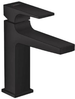 Смеситель для раковины Hansgrohe Metropol 110 со сливным клапаном Push-Open 32507670 матовый черный Смеситель для раковины Hansgrohe Metropol 110 со сливным клапаном Push-Open 32507670 матовый черный
