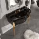 Раковина Kerasan Retro 105004 nero*1 белая 100 см