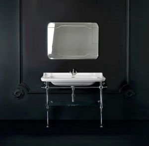 Раковина Kerasan Waldorf  4144K1bi/cr*1 Белая 120 см