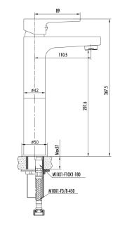 Смеситель для раковины Creavit Sharp SR6500 хром
