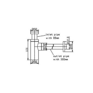 Сифон для раковины Creavit SF198 хром