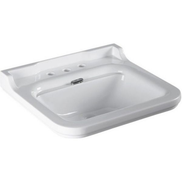 Раковина Kerasan Waldorf  4140K1bi/cr*3 Белая 60 см