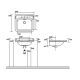 Раковина Kerasan Waldorf  4140K1bi/cr*3 Белая 60 см